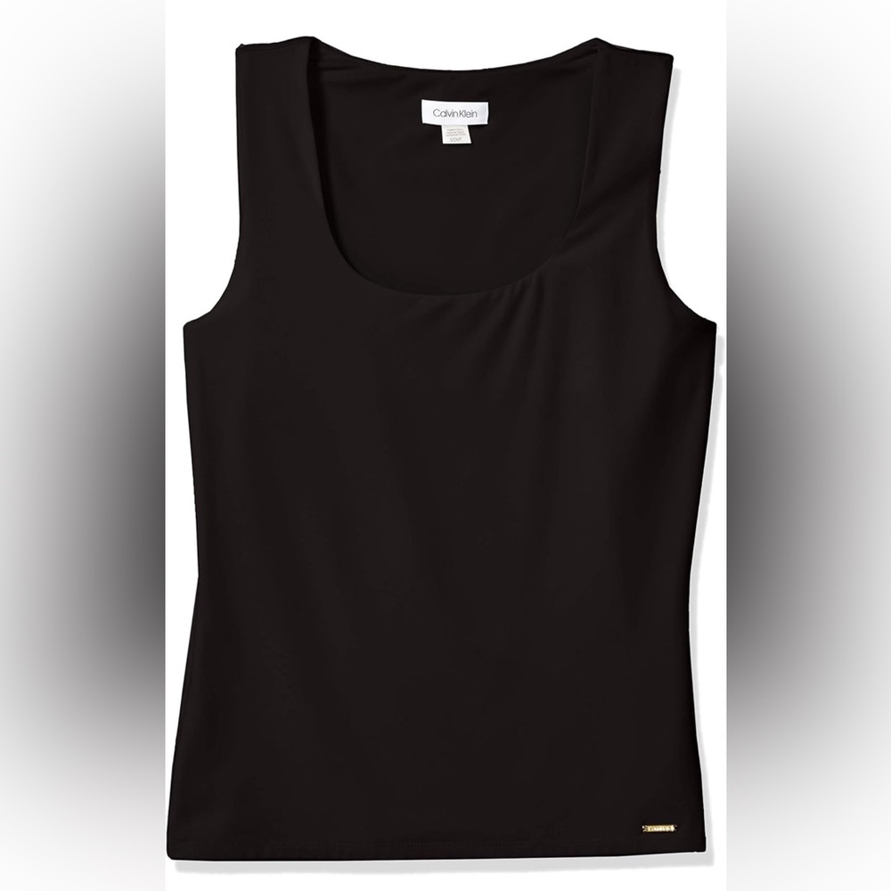 Calvin Klein Black Women's Sleeveless Seamless Tank